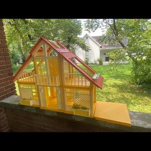 Vintage Barbie Doll House complete $250. + s&h